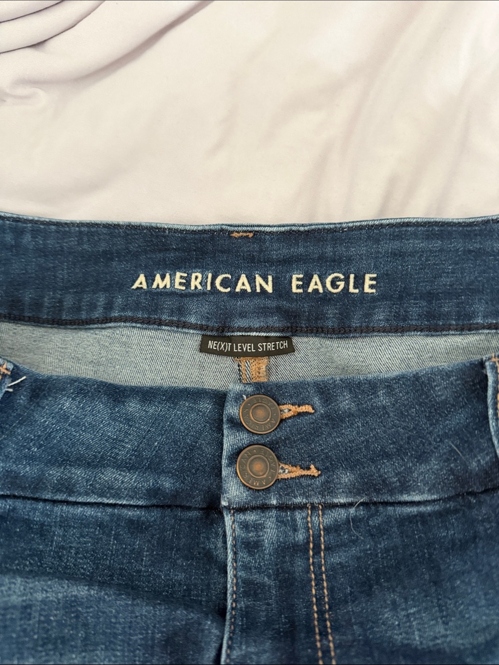 American Eagle Outfitters High-Rise Dark Blue Denim Jeans